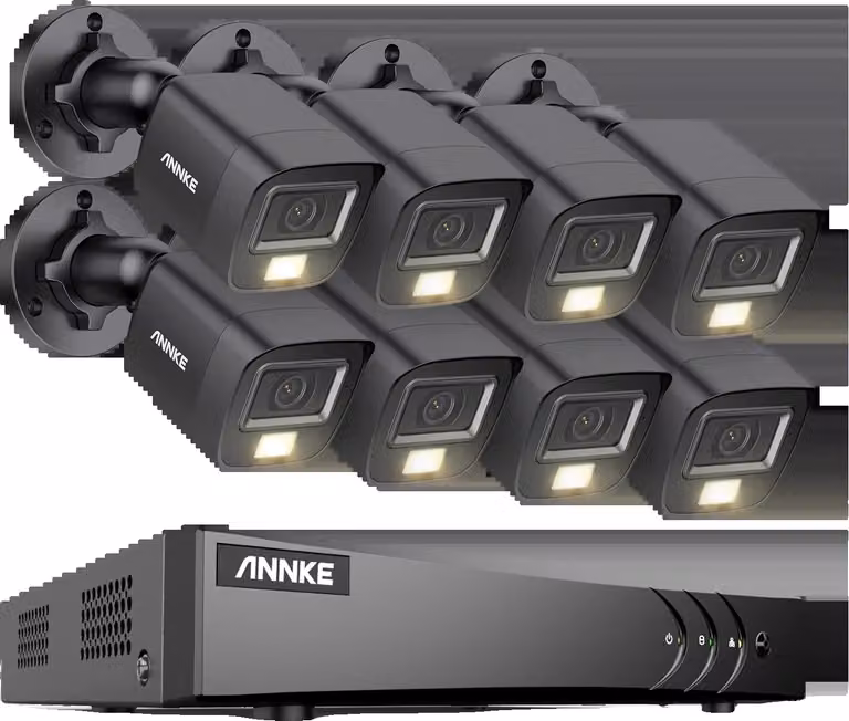 Sistema di telecamere di sicurezza, 5MP ad alta risoluzione, 8CH DVR con visione notturna, 8CH DVR 8 pz kits-c, 4T