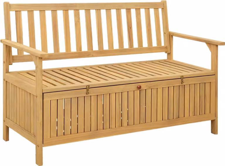 Panchina con contenitore 120 x 63 x 84 cm Acacia Solido