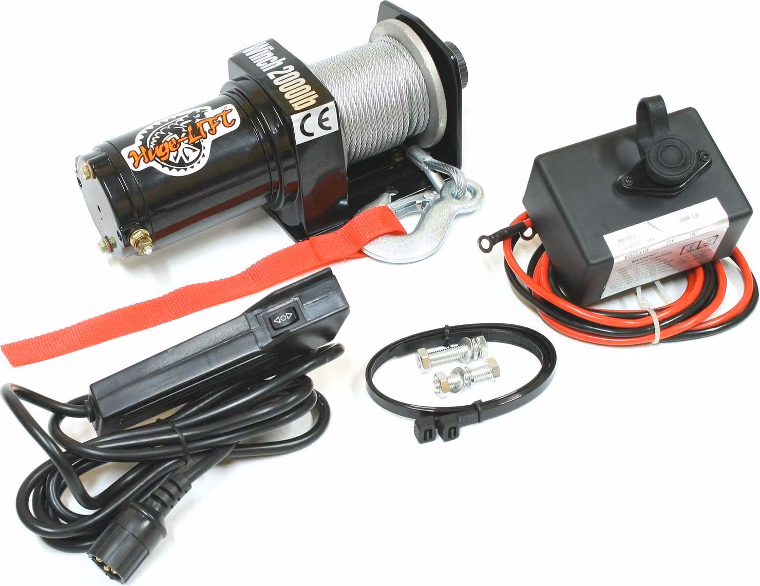 Varan Motors - var-p2000-1a verricello a cavo 12V ATV QUAD FOREST OFFROAD verricello a cavo telecomandato 907KG verricello