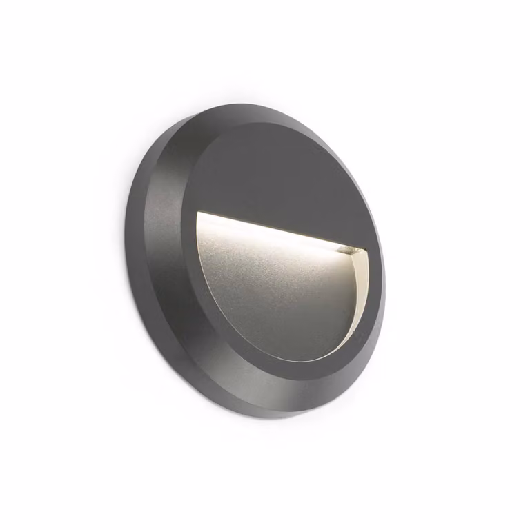 Lampada a LED da superficie GRANT-R 3000K IP65 grigio scuro