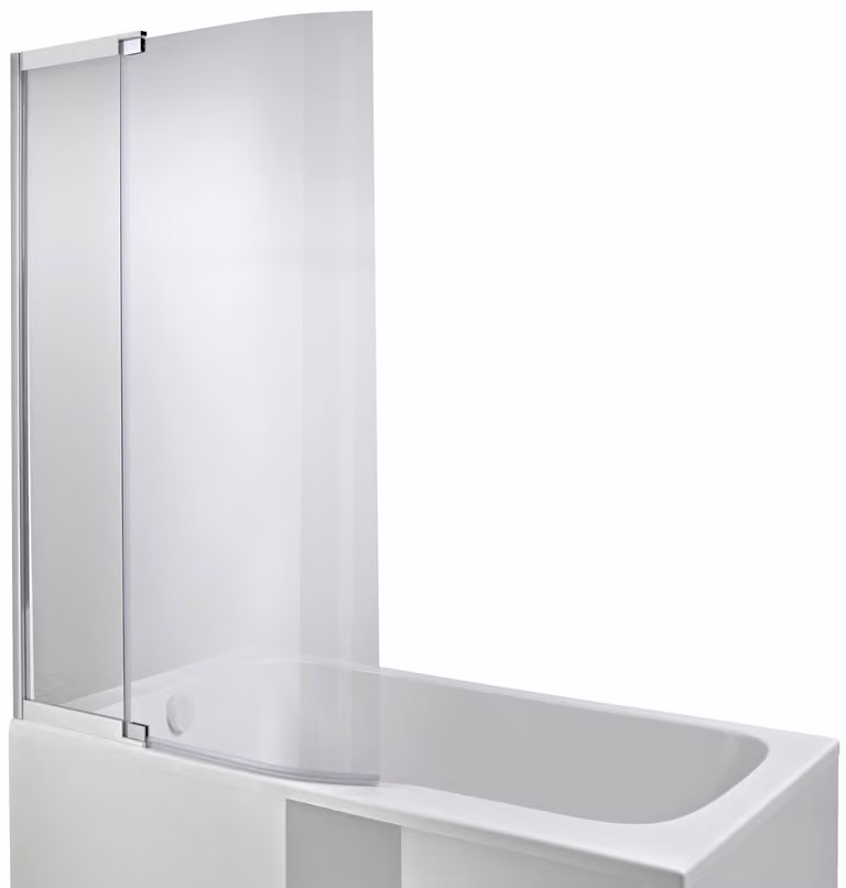 Pannello doccia Malice, a 2 ante pieghevoli, 95 cm, vetro trasparente 6 mm