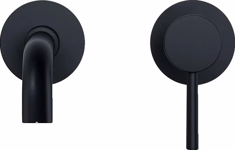 Rubinetto per lavabo a parete, struttura in ottone resistente, montaggio a parete, MB-150 mm
