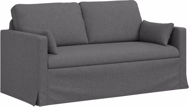 Divano | Divano da soggiorno | Sofa Grigio scuro 158 x 78 x 80 cm Tessuto