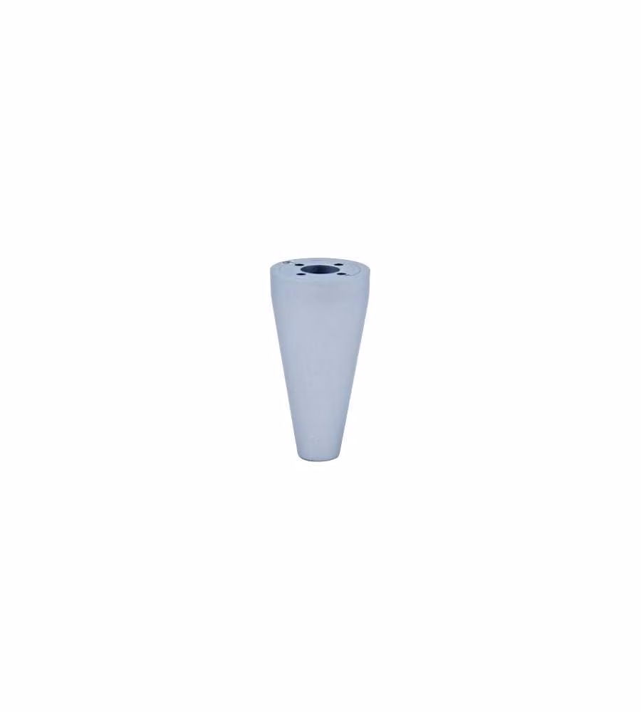 Piedino Cono Plastica Grigia Mm.40X80