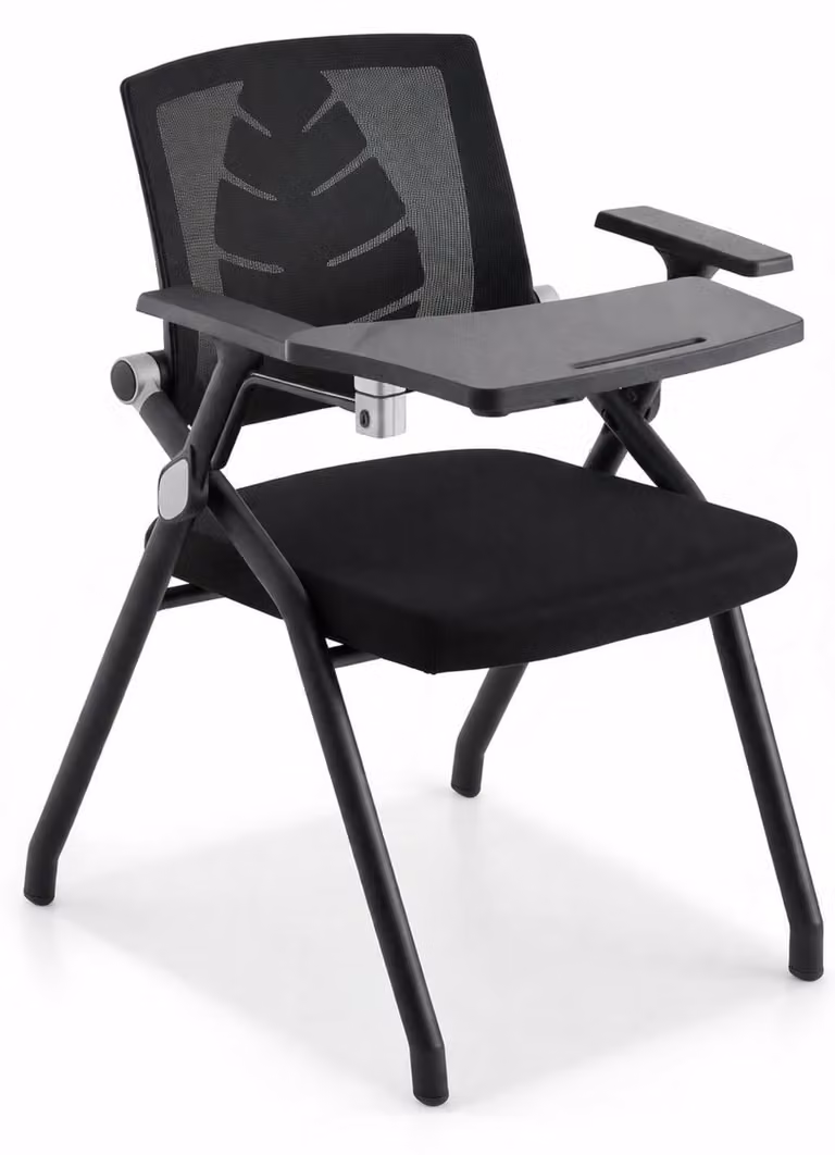 Sedia da seminario con tavolino ribaltabile e schienale ergonomico