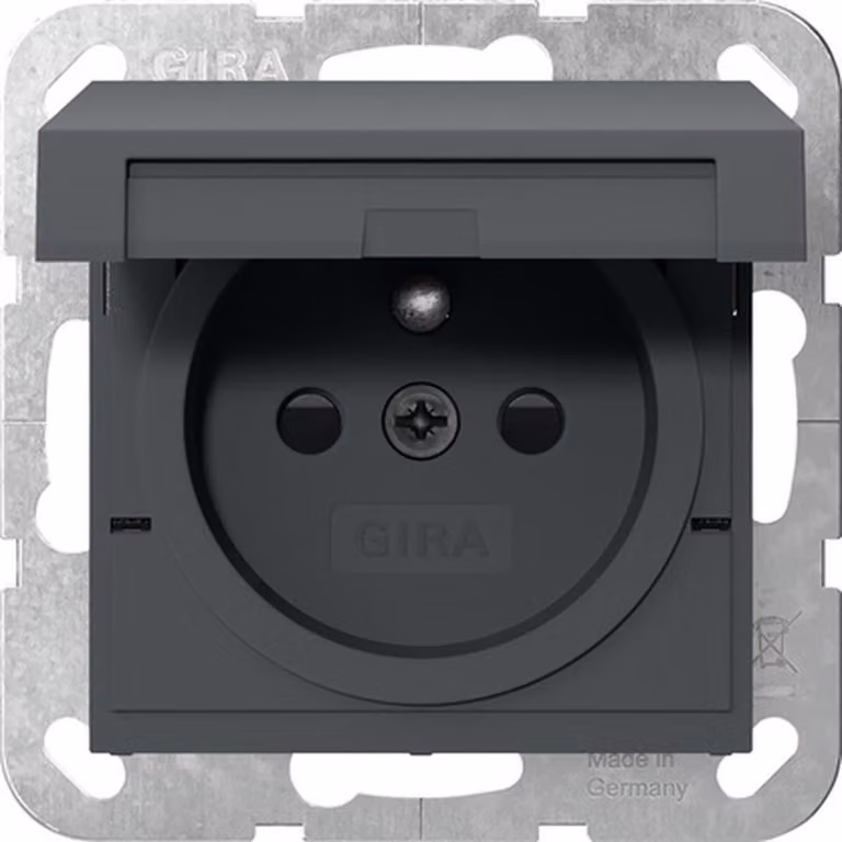 Gira plug-in d. Perno di terra KD + SP System 55 antracite 448828