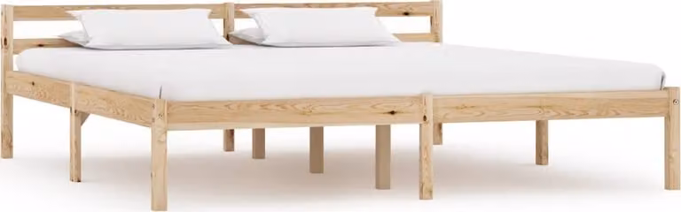 The Living Store Letto in legno massiccio di pino 160x200 cm