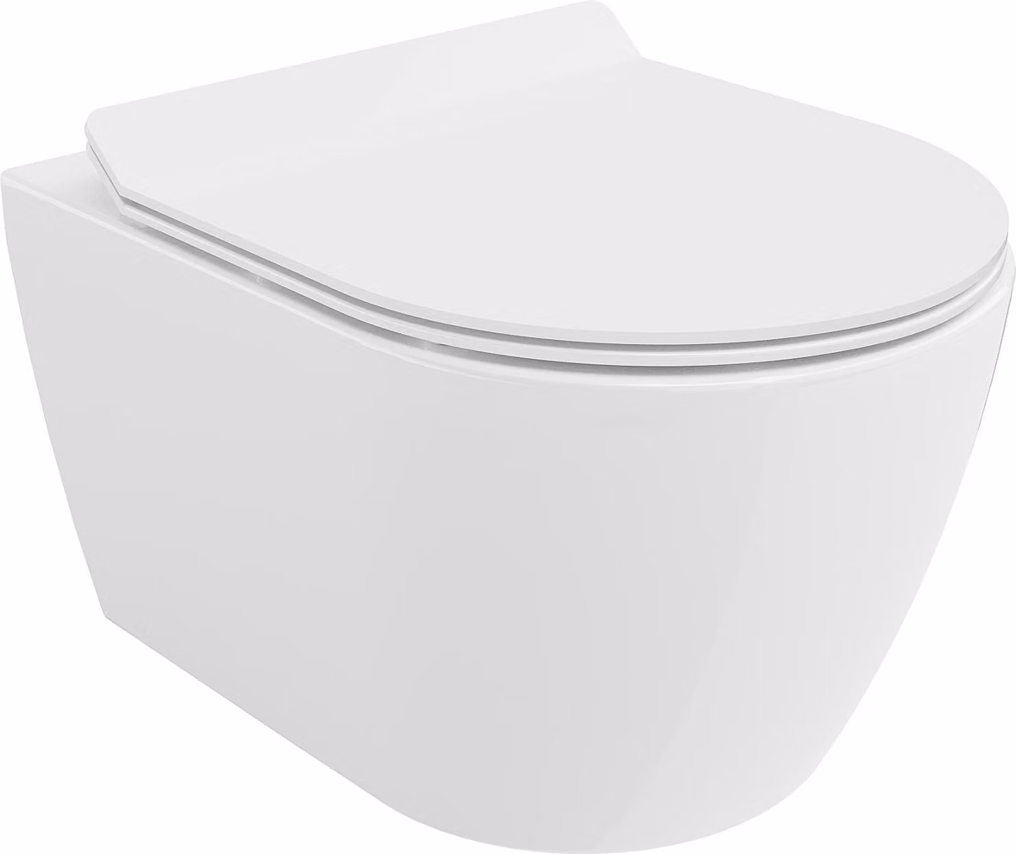 Mexen Carmen vaso WC Rimless Tornado con sedile a chiusura rallentata slim, duroplast, bianco lucido - 30880100T