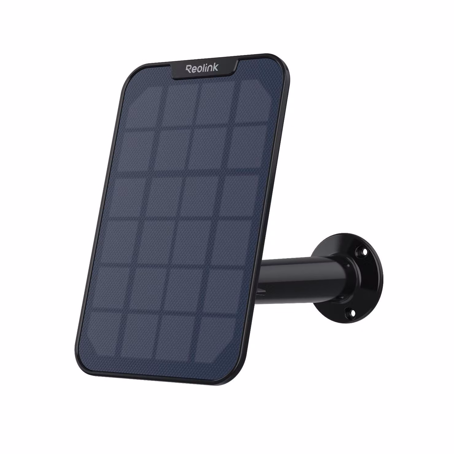 Pannello solare Reolink con cavo di 4 metri, staffa regolabile a 360°, resistente alle intemperie per uso esterno, alimentazione continua, nero
