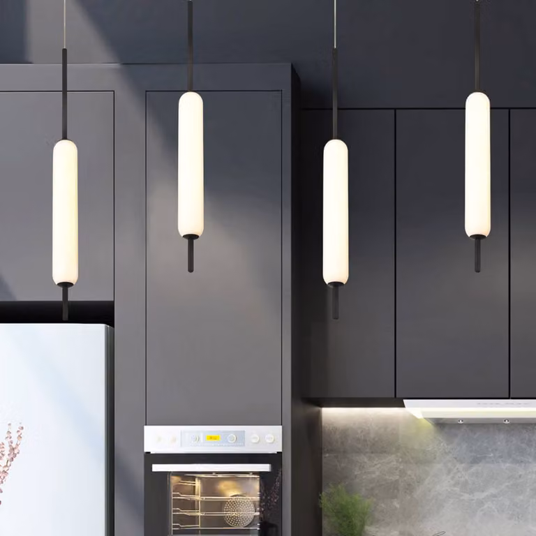 Quintiesse Lampada a sospensione CUMBERLAND, dimmerabile, Nero, Soggiorno / Sala da pranzo, Metallo, Moderno, Lampada a sospensione