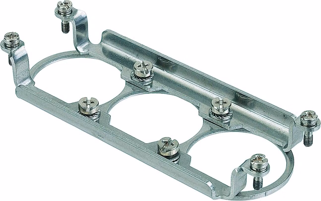 09110009963 HARTING Han HPR Telaio di fissaggio, pin/presa 24B, per 3 moduli HC 350 Materiale metallo - 1 pezzo