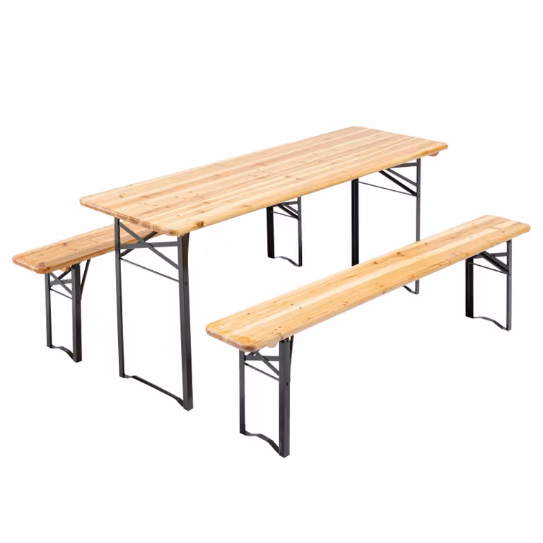 Tavolo e panche in legno - Oviala Munich