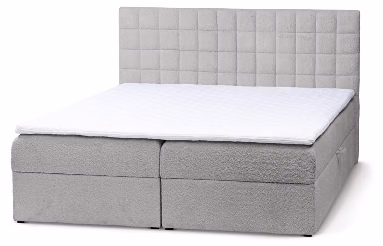 Letto con rete a molle Laky, struttura in acciaio, dimensioni 120 x 200 cm