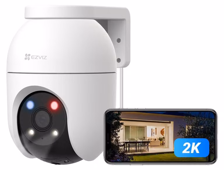 Telecamera di sicurezza esterna - Wi-Fi - 2K - 360 gradi - Tracciamento automatico