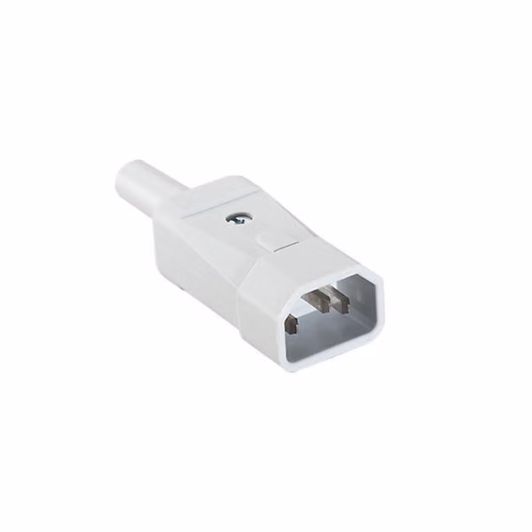 BACHMANN IEC320 C14 maschio, 250V/10A, connettore per cavo, grigio (915.971) (19.07.0735)