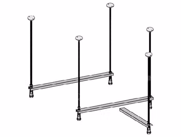 Jika Tigo - Gambe da bagno con pannello, metallo H2962970000001