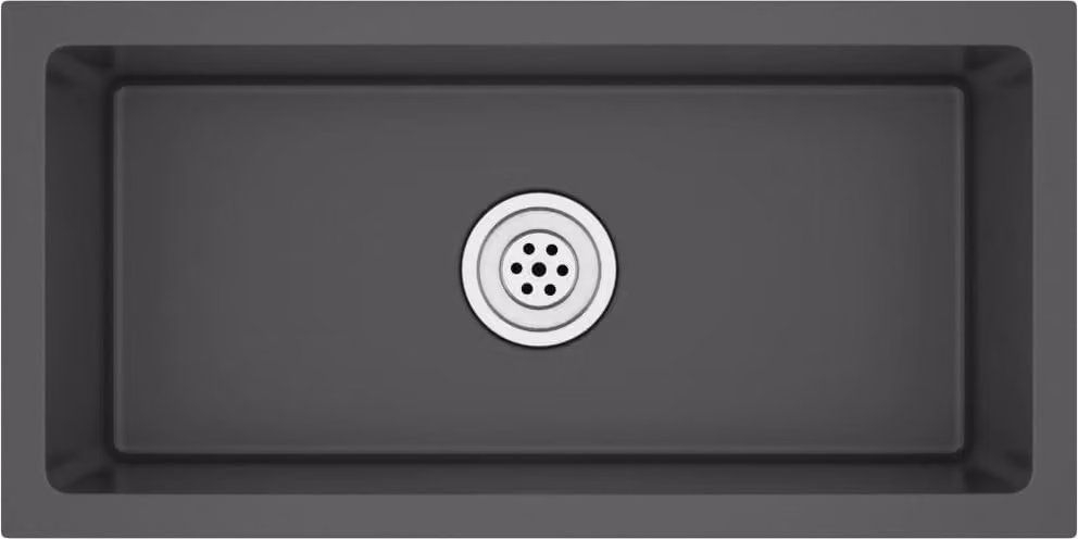 Lavello da Cucina Lavorato a Mano Nero Acciaio Inox