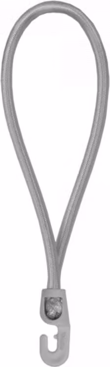Cinghia elastica con gancio grigio da 25 cm