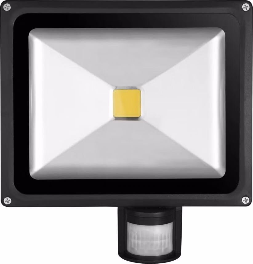 Greenmigo 30W LED SMD Floodlight Spot + sensore di movimento bianco caldo Faretto per interni ed esterni Illuminazione di oggetti Faretto Proiettore impermeabile IP65, senza spina