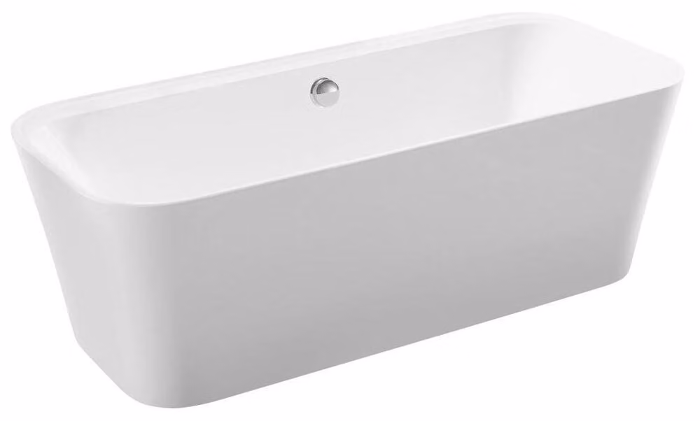 Vasca da bagno autoportante ZARY 170x80x58cm, bianco