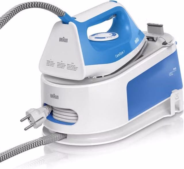 Sistema stirante Braun Carestyle 1 IS1012BL in blu e bianco con funzione anti-calcare e spegnimento automatico