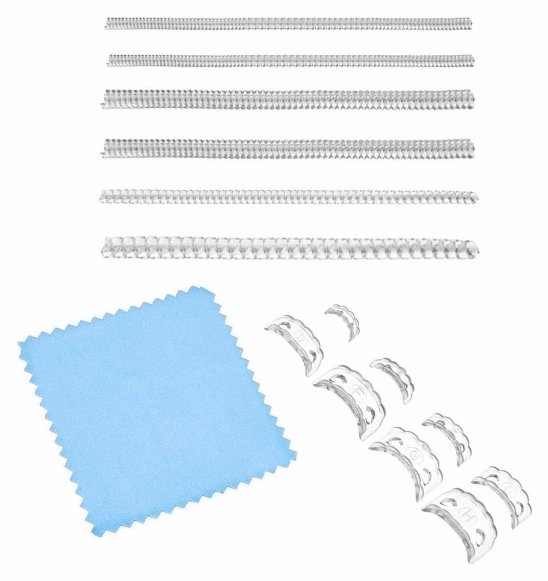 INF Regolatore invisibile per anelli spirale TPU e PC 10cmx0.3cm 15 pezzi