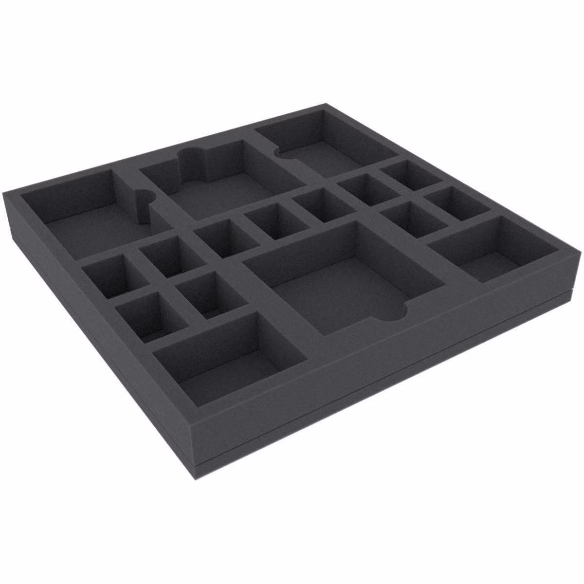 Inserto in schiuma 295x295x40 mm per giochi da tavolo – 17 scomparti