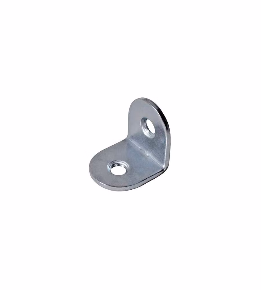 Lastrina piegata nichelata 25 x 25 x 15 mm. spessore 1,5 mm. - 4 pz.