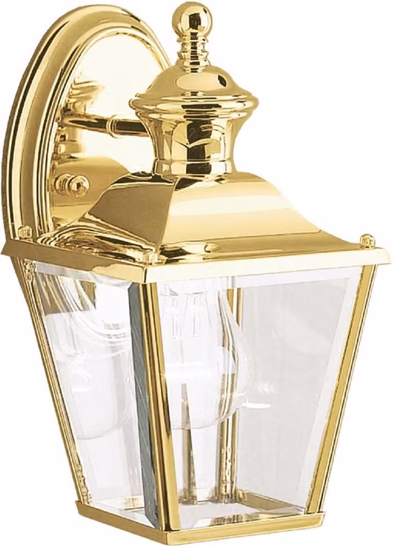 Casa Padrino Applique da esterno in stile liberty oro 14,7 x 17 x H. 26,3 cm - Lampada da esterno nostalgica per balcone e giardino - Luci da esterno nostalgiche
