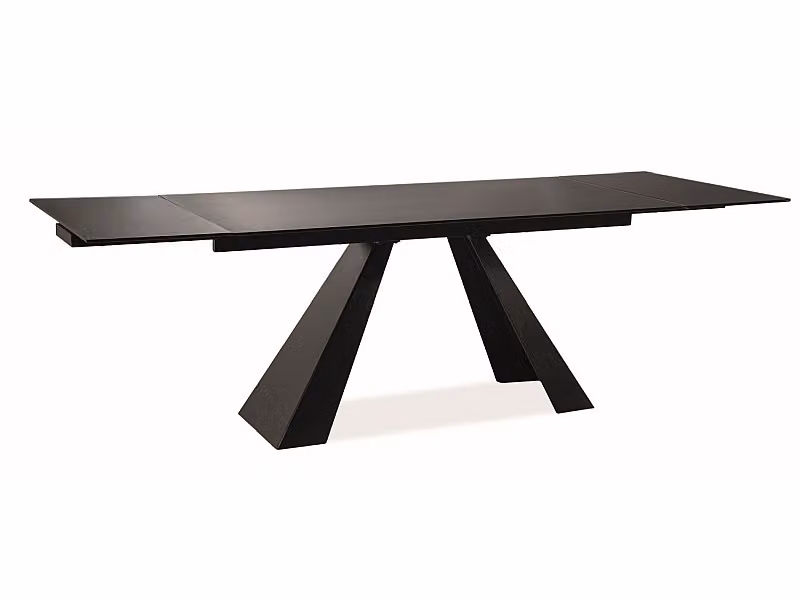 Tavolo da pranzo pieghevole GEDEON 2 - 160x90, nero opaco