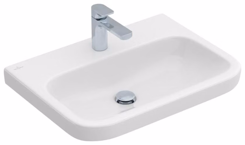 Villeroy & Boch Architectura lavabo, rectangulaire, 1 trou pour robinet, sans trop-plein, 650x470mm, 418866R1, 418866R1