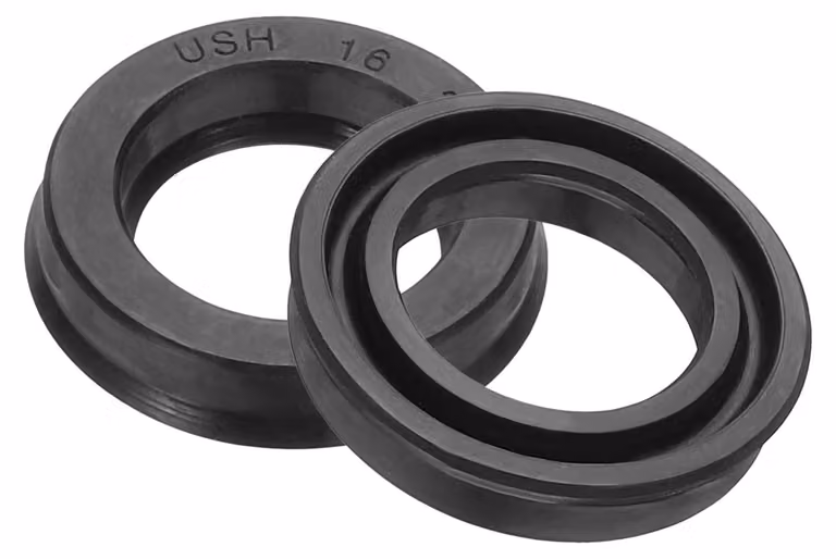 Guarnizione in gomma nitrilica, dimensioni 16x24x5 mm, confezione da 2 pezzi, colore nero