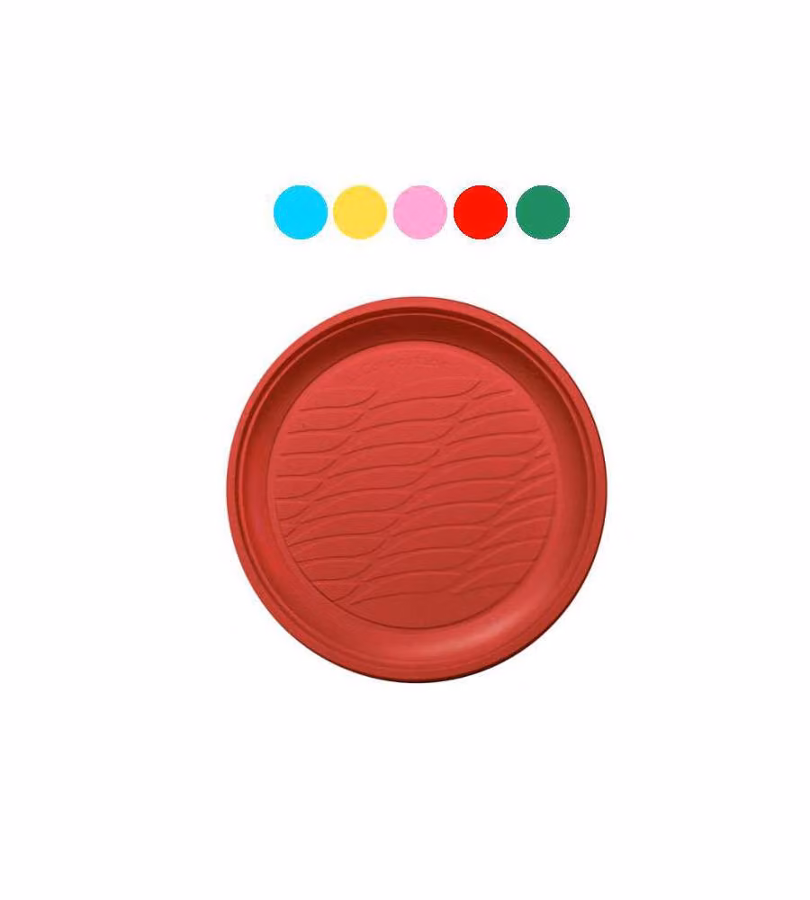 Piatto Dessert Rosa Pz 20 Natural Bibo