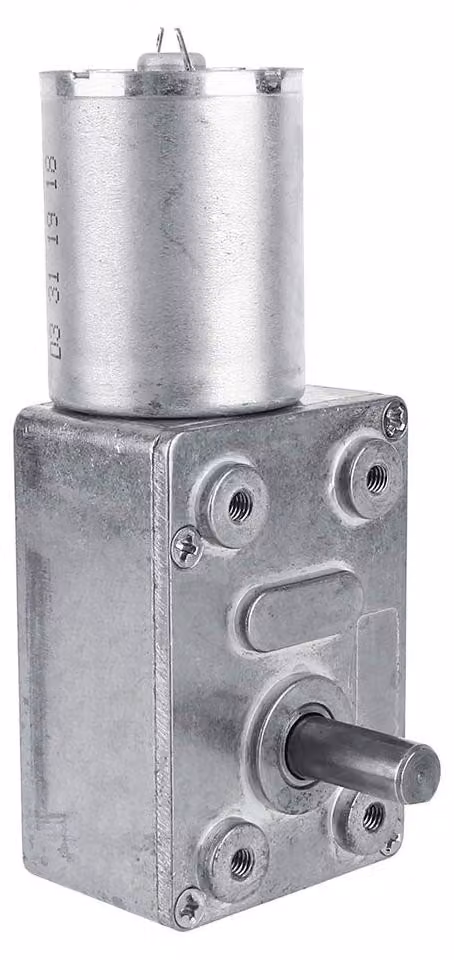 Motore DC a 12V con riduttore a vite senza fine, 6 giri al minuto, con inversione di marcia