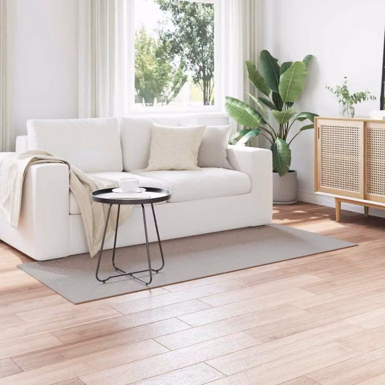 Tappeto per interni vidaXL LUGO in poliestere, Crema e Taupe, L 150 cm x P 80 cm