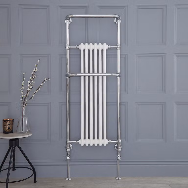 Scaldasalviette di Design Tradizionale - Termoarredo Bagno Bianco - 625W - 1365 x 575mm - Elizabeth