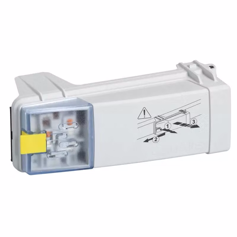 Adattatore di uscita Schneider Electric KBC, 16 A, per fusibili, diverse configurazioni di fase, L+L+PE KBC16DCF22