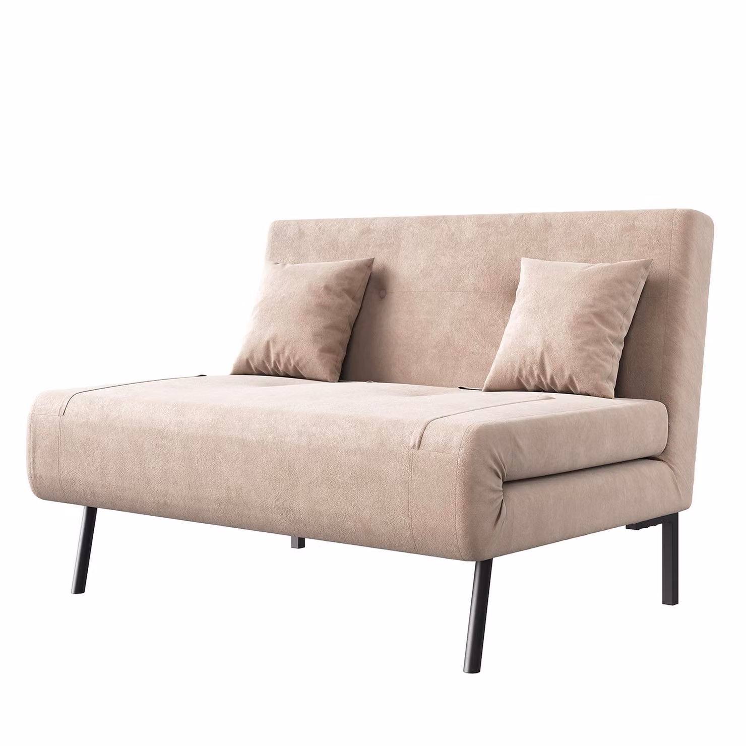 SONNI 120x80x79cm Divano letto triplo pieghevole color kaki Divano e letto in uno, schiuma ignifuga, baby fleece