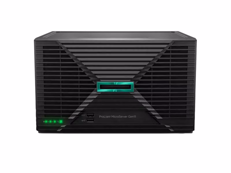 Microserver HPE e2434 Gen11 Intel con 32GB RAM e 2 HDD da 4TB Nero P75207-425 – 2