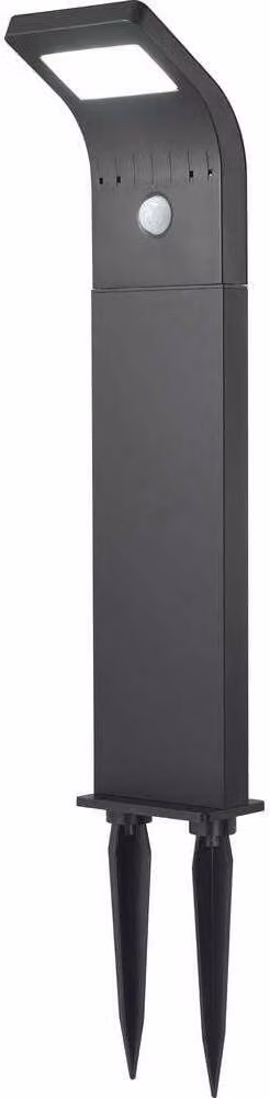 Sygonix SY-4677494 Lampada a stelo per esterni con rilevatore di movimento LED 1,2 W Nero
