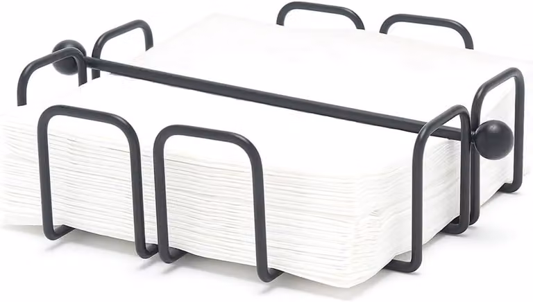 Portasciugamani da parete con barra sagomata, design moderno, colore nero, acciaio verniciato a polvere, ideale per la cucina