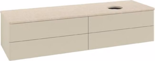 Mobile V&B senza struttura frontale Antao 160x50cm, WBP colore botti., si Gr m Lac