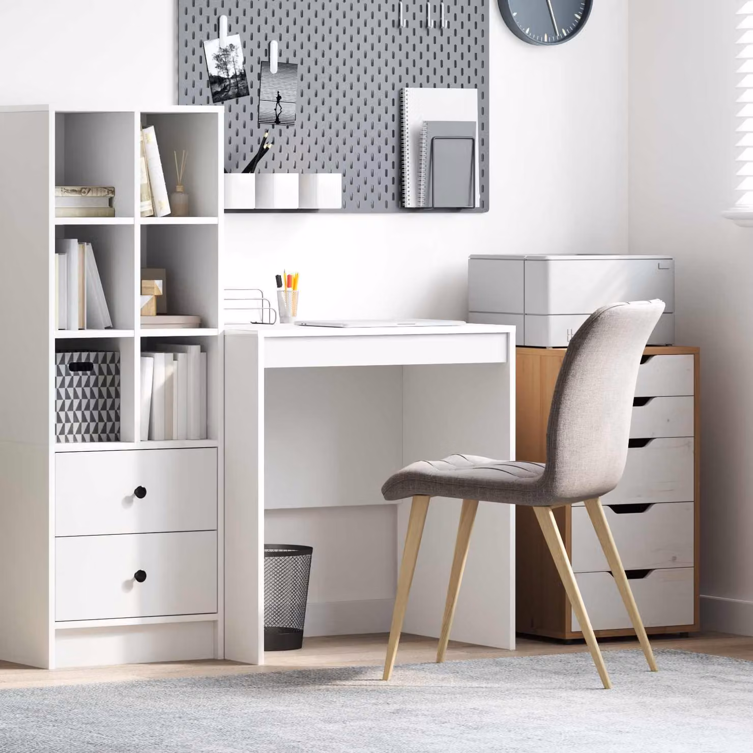 Maison Exclusive - Scrivania bianca 70 x 50 x 76 cm