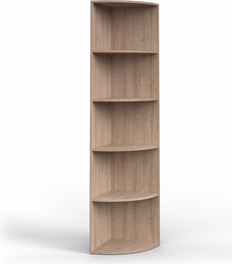 Libreria angolare da terra Vicco Ecki Sonoma 40 x 180 cm, Model 25379