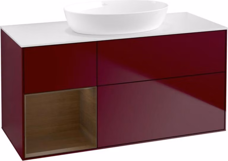 V&B illuminazione a parete del mobiletto Finion 120cm, Pl wh. m, Reg wal ven, Peo m