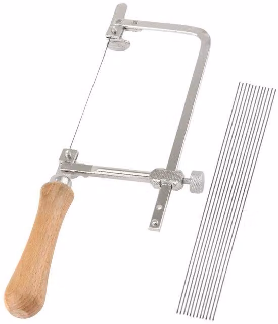 Sega a mano per legno - Sega di precisione - Denti regolabili - Materiale resistente - Adatta per metallo e plastica