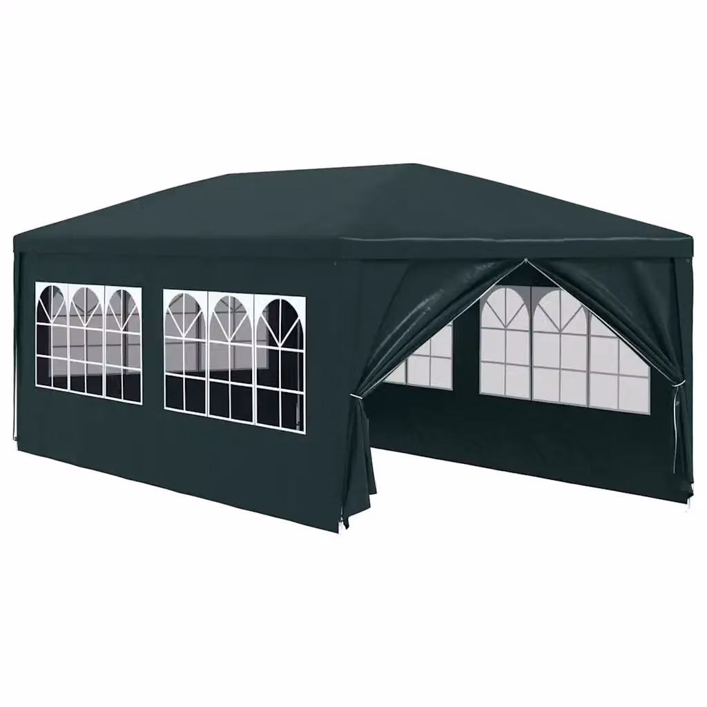 Tenda da festa vidaXL verde con finestre L: 600 cm, P: 300 cm, H: 255 cm – 2