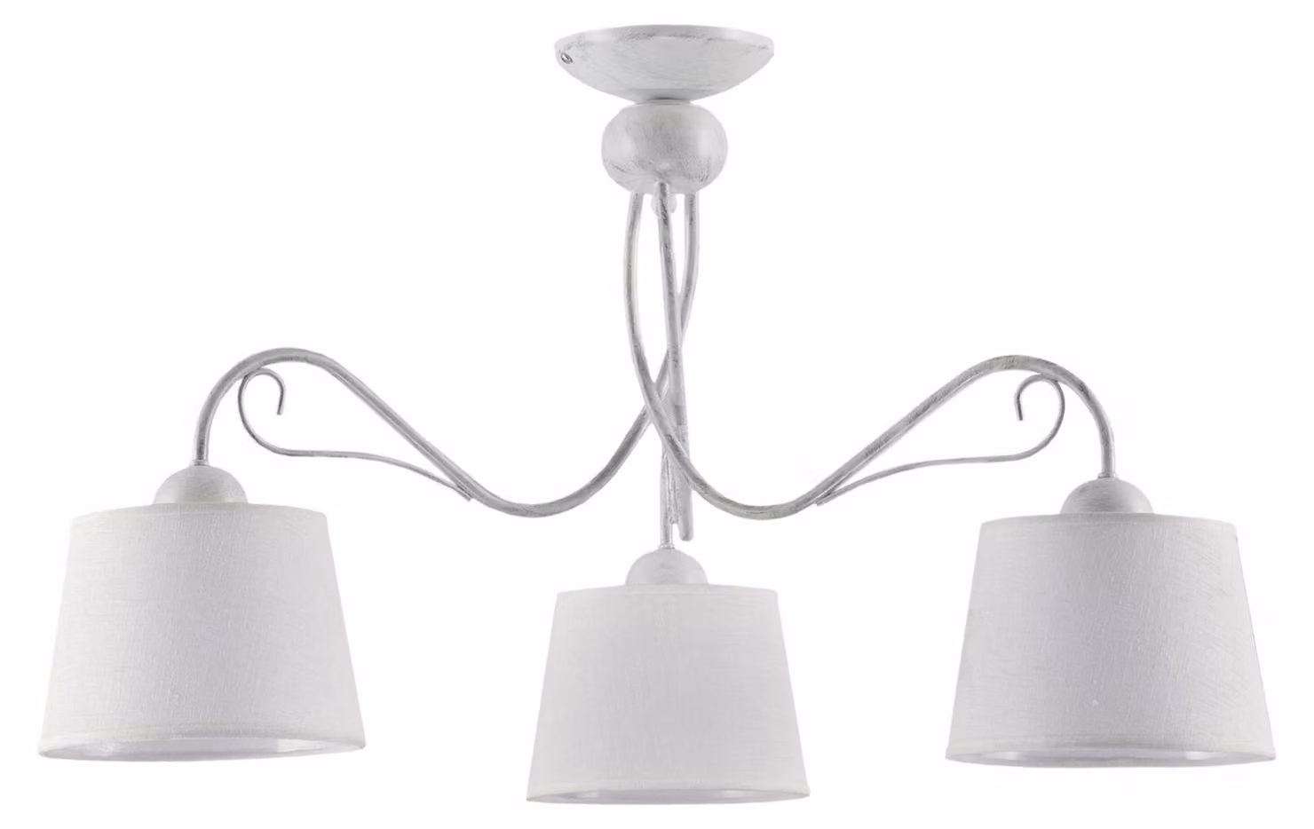 Lampada a sospensione KAMELIA bianca 3xE27x40W in metallo, dimensioni: 46x80x80 cm, IP20, Jupiter
