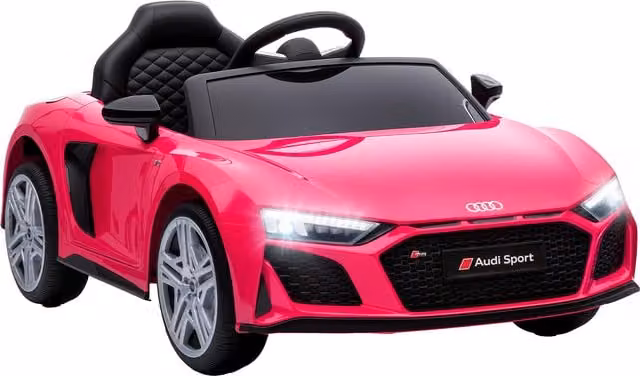 AIYAPLAY Macchina Elettrica Audi R8 Spyder per Bambini con Telecomando e 2 Motori, Rosa – 1