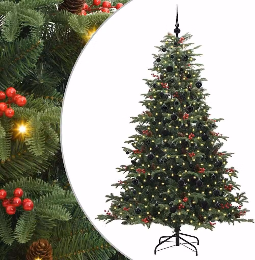 Albero di Natale artificiale con 300 LED Verde 210 cm